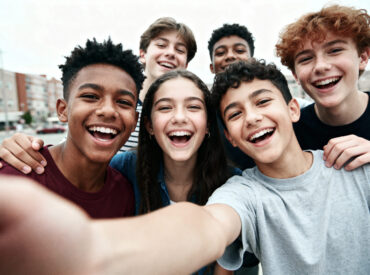 group-selfie-happy-teenagers-smiling-together group-selfie-happy-teenagers-smiling-together